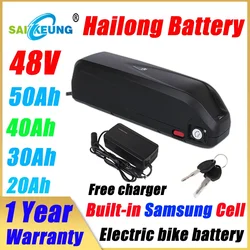 Hailong Electric Bike Battery 48v 60ah 17.5ah 20ah 30ah 40ah 50ah Bafang 500w 1000W 3000W E Bike Accu 13s5p Lithium Ion Battery