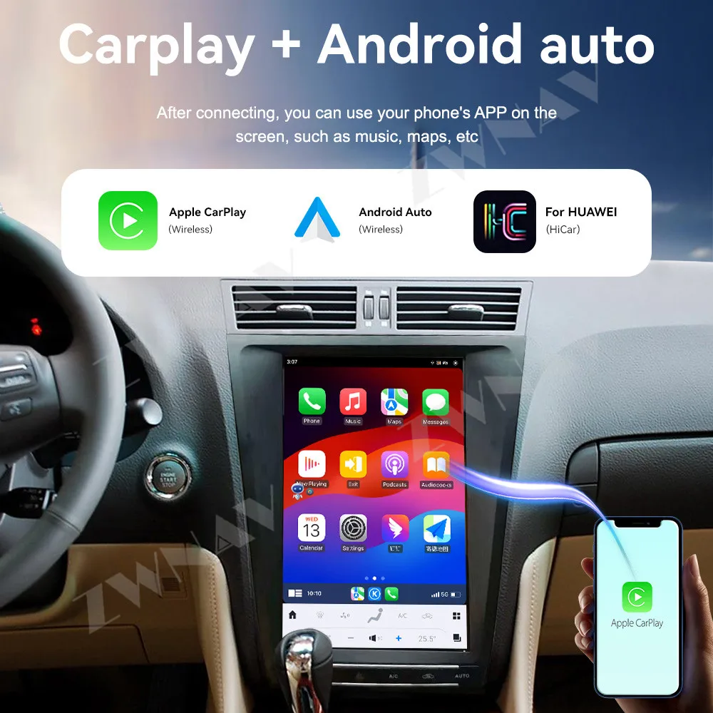 

Android 13 Carplay Car Radio For Lexus GS 2005-2010 GPS Navigation 12.8 inch Touch Screen Wireless Multimedia Player Head Unit