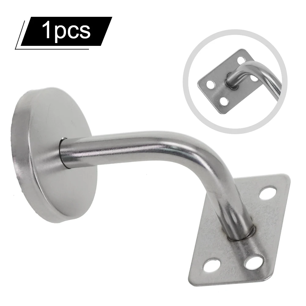 1pc corrimão suporte de parede corrimão corrimão balaustrada escada corrimão suporte fixo suporte de aço inoxidável