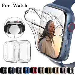 Screen Protector Cover for Apple Watch Case 45mm 41mm 44MM 40MM 42mm 38MM Full TPU Bumper Cover for iWatch Series 9 8 7 SE 6 4 3
