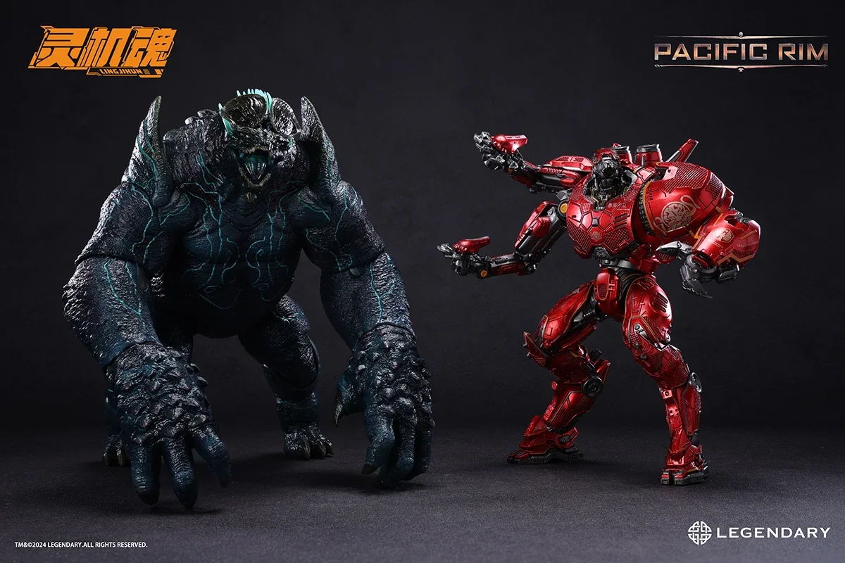 【Pré-venda】 LING JIHUN Original Pacific Rim kaiju Leathback 9,5 polegadas 24 CM Figuras de ação Coleção de brinquedos para presente