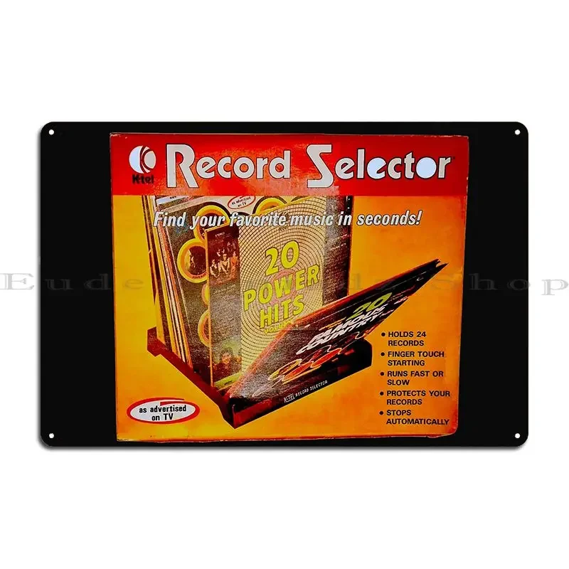 70 S K Tel Record Selector Metal Plaque Personalized Living Room Custom Funny Custom Tin Sign Poster