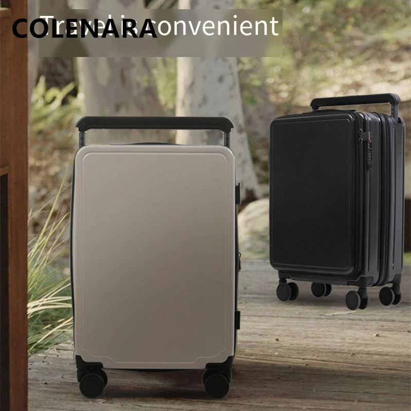 

COLENARA Suitcase on Wheels 20 Inches Boarding Box ABS + PC Expandable Trolley Case 26 “large Capacity Men's Cabin Luggage