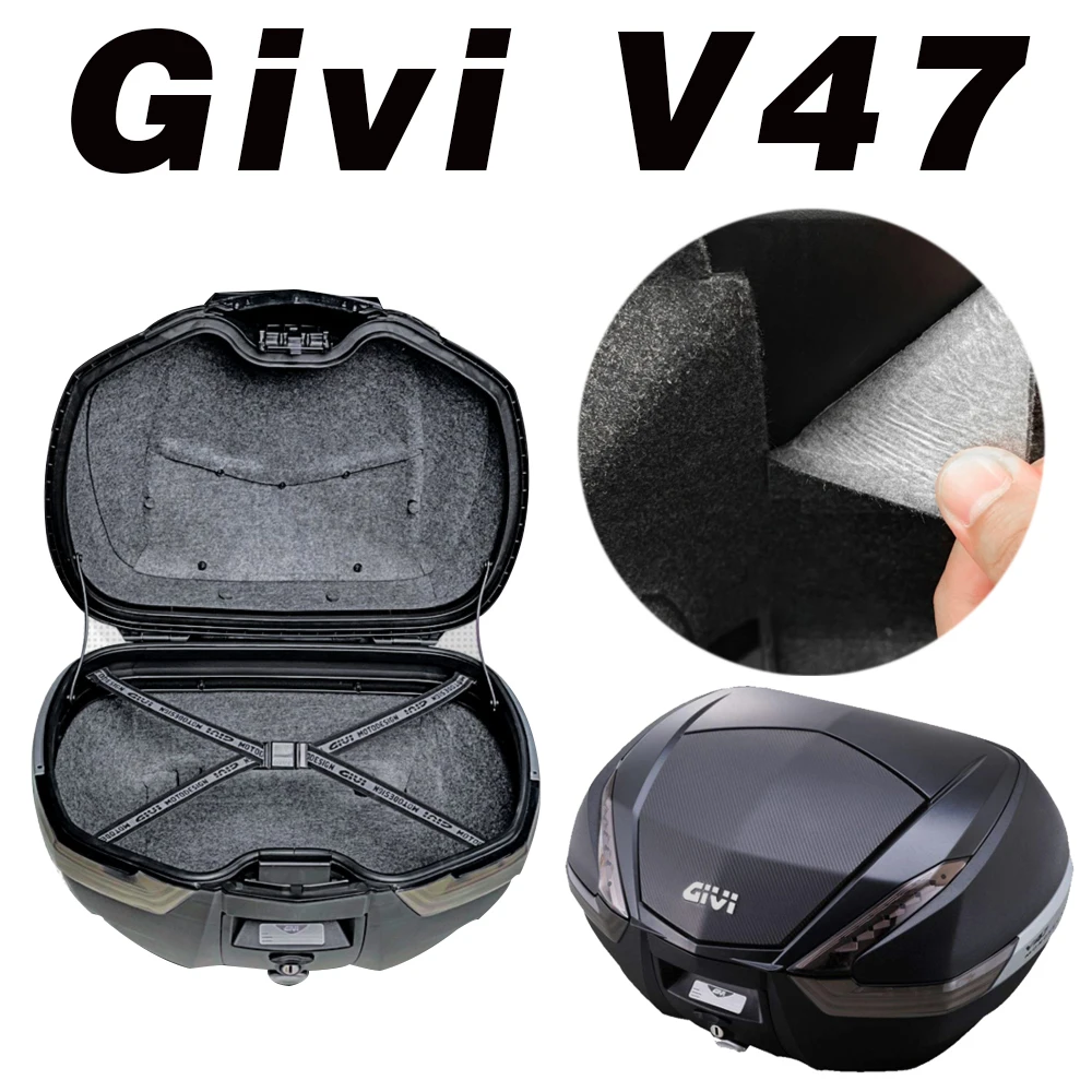 For GIVI V47 Motorcycle  Tail Case Rear Luggage Trunk Case Liner Pad Luggage Box Inner Container Lining Pad Protection Protector