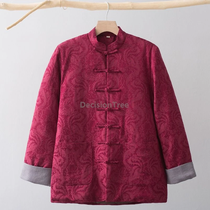 

2025 зимнее повседневное пальто Тан, элегантное литературное художественное темпераментное хлопковое пальто, модное китайское пальто с пряжкой в стиле ретро