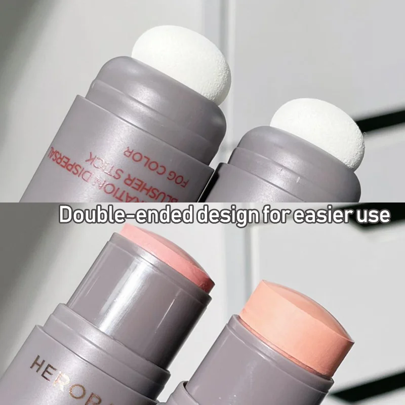 Tri-color Blush Stick Waterproof Strong coverage Blush Facial Brightening Profile Suitable for all skin tones