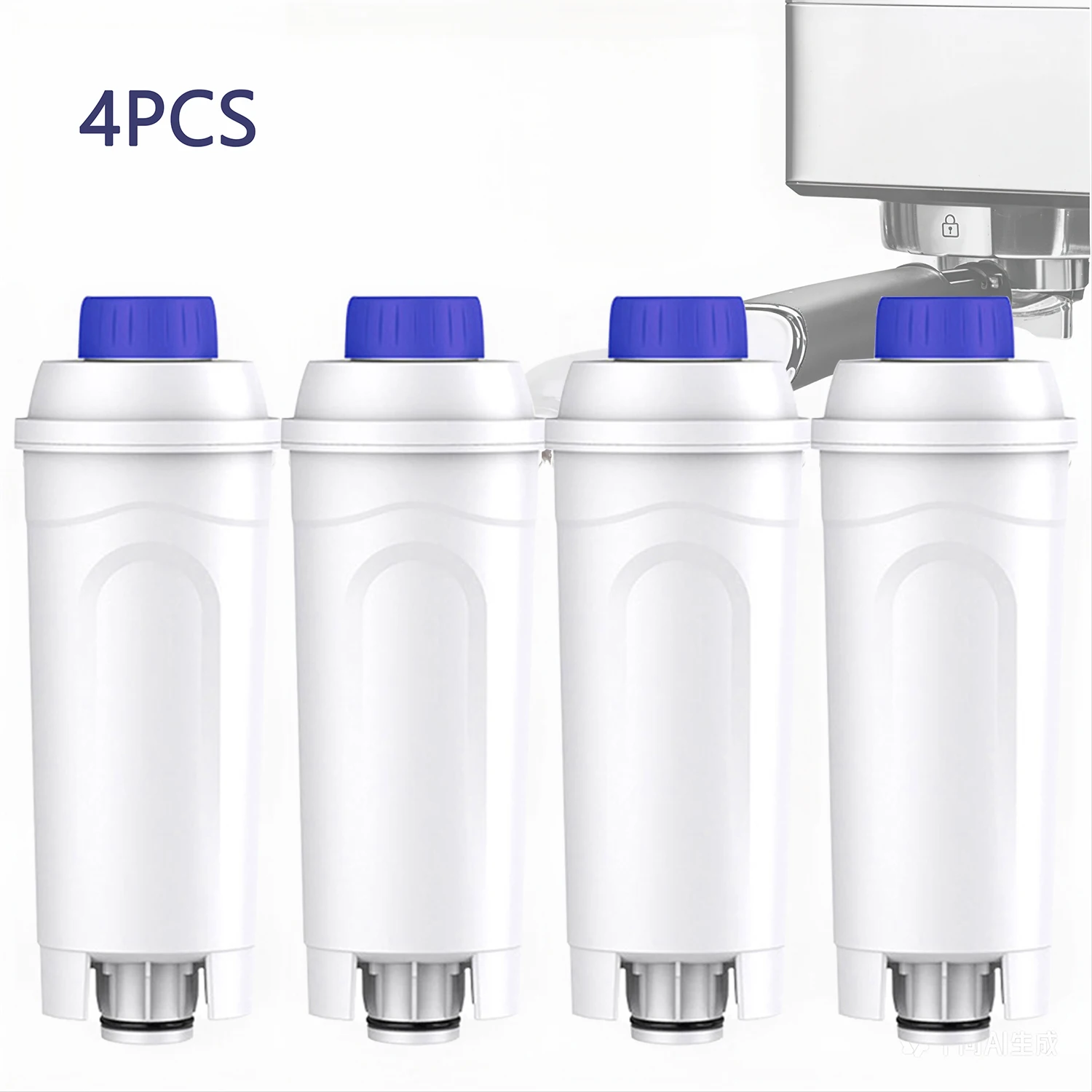 

4PCS Replacement Water Filter Cartridge for Delonghi Coffee Machines Compatible with EC800/ECAM/BCO Series, DLSC002 Water Filter