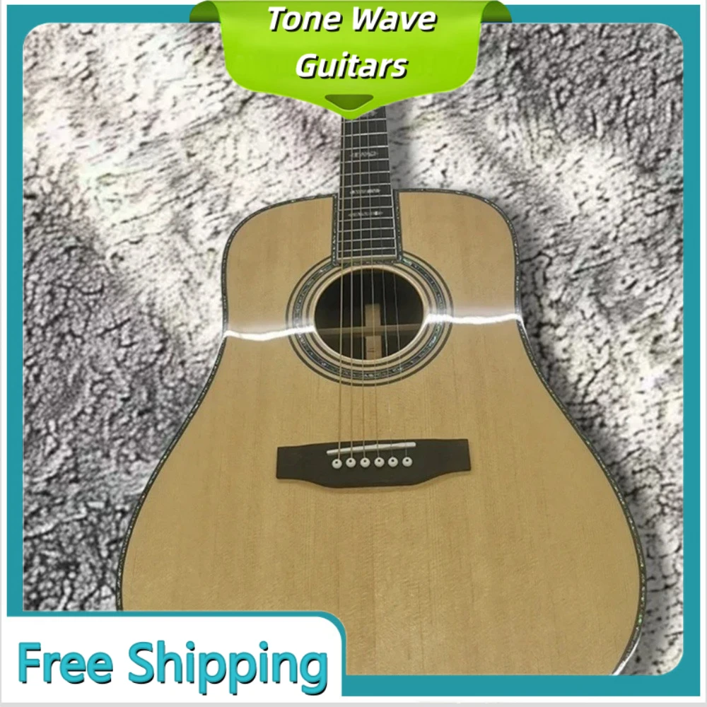 

D45 Solid Wood Acoustic Guitar Red Cedar Body Rosewood Fingerboard 41 Inch Fixed Bridge Luxury Collectibles Solo High Quality