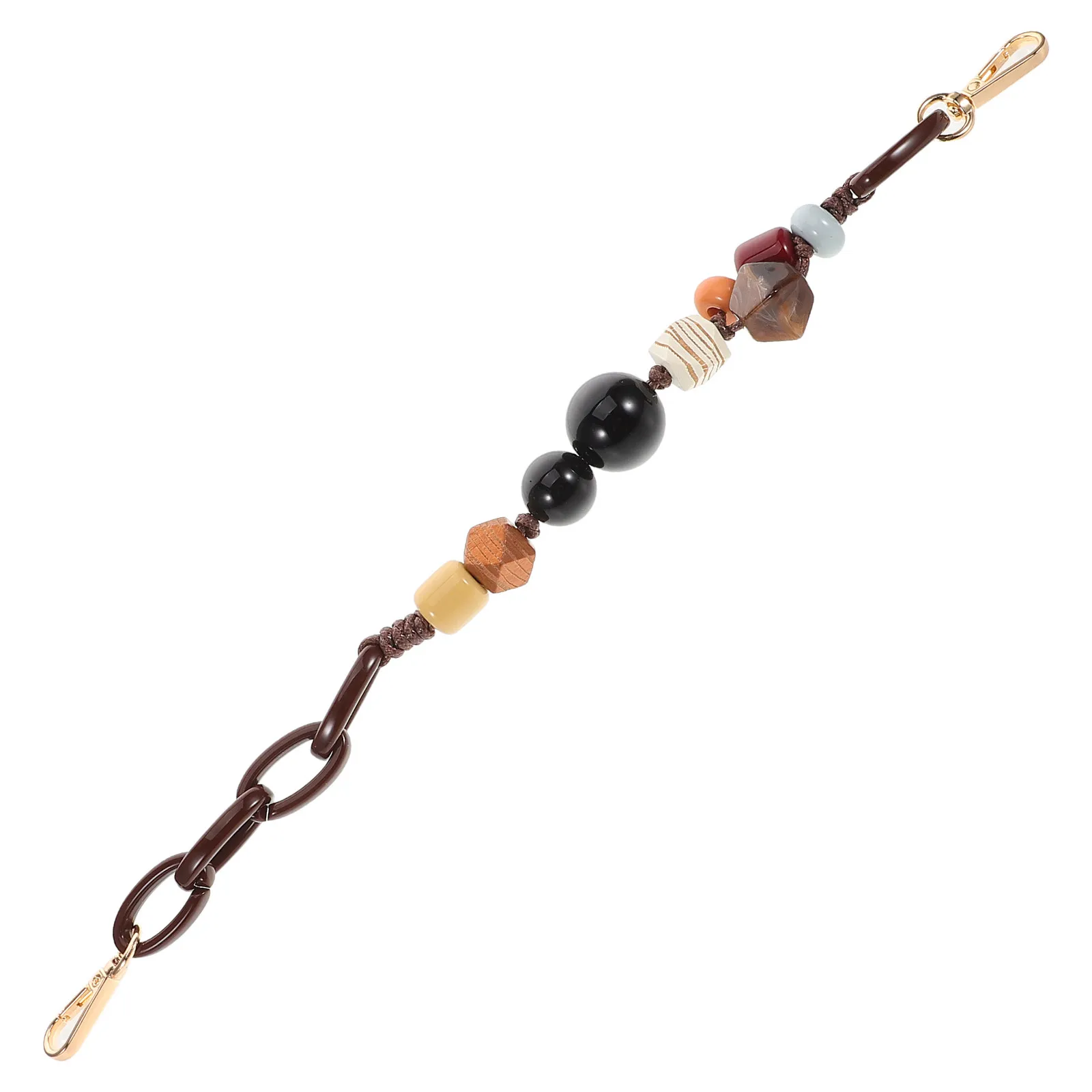 Acrylic Beaded Chain Pack Stylish Bag Strap Phone Chain Accessories Shoulder Strap Bead Replacement DIY Bead String Accessories