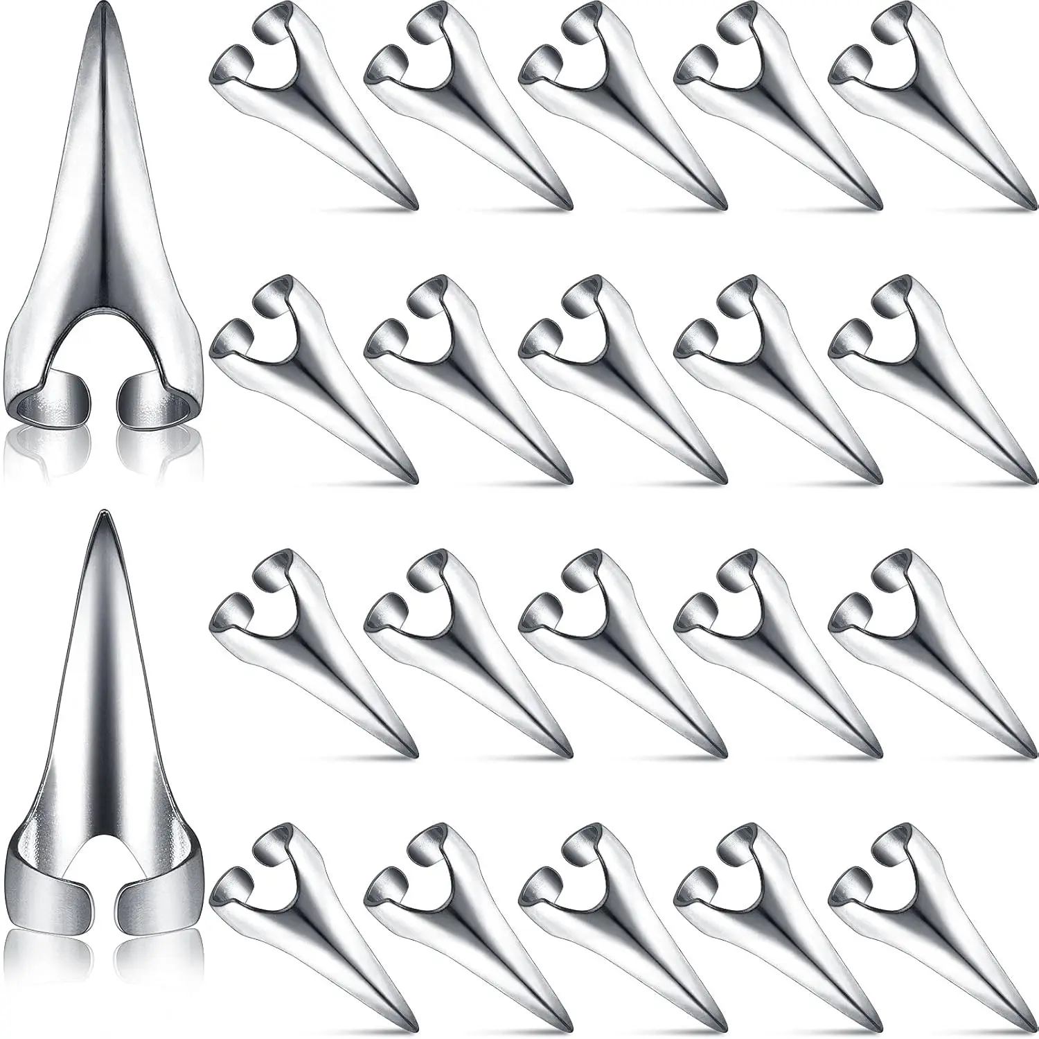 20 Pcs Adjustable Hair Parting and Selecting Tool  - high qulity Stainless Steel Stitch Braiding Tools