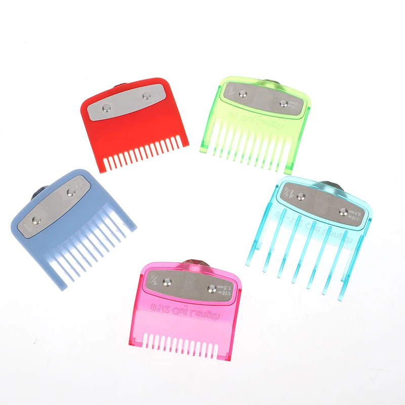 8 Pcs/lot Brand New Professional Hair Clipper Limit Comb Cutting Guide Combs 1.5/3/4.5/6/10/13/19/25MM Set Barber Accessories