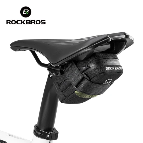 Imagen 2 del producto ROCKBROS-bolsa para SILLÍN de bicicleta, Mini bolsa trasera portátil de 0,35l, kit de herramientas para bicicleta de montaña y carretera, bolsa de reparación, accesorios reflectantes para ciclismo