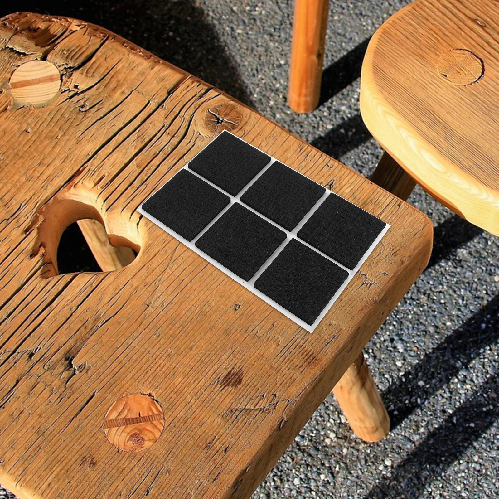 

12Pcs Furniture Protection Pads Rubber Grippers Self Adhesive Square Anti Scratch Stopper Floor Protectors Furniture Grippers