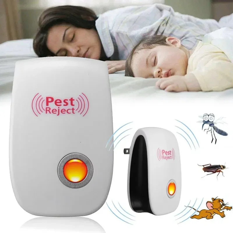 Ultrasonic Pest Repellents Mouse Cockroach Mosquito Insect Repeller Safe Effective Essential for Home Summer Pest Exterminato