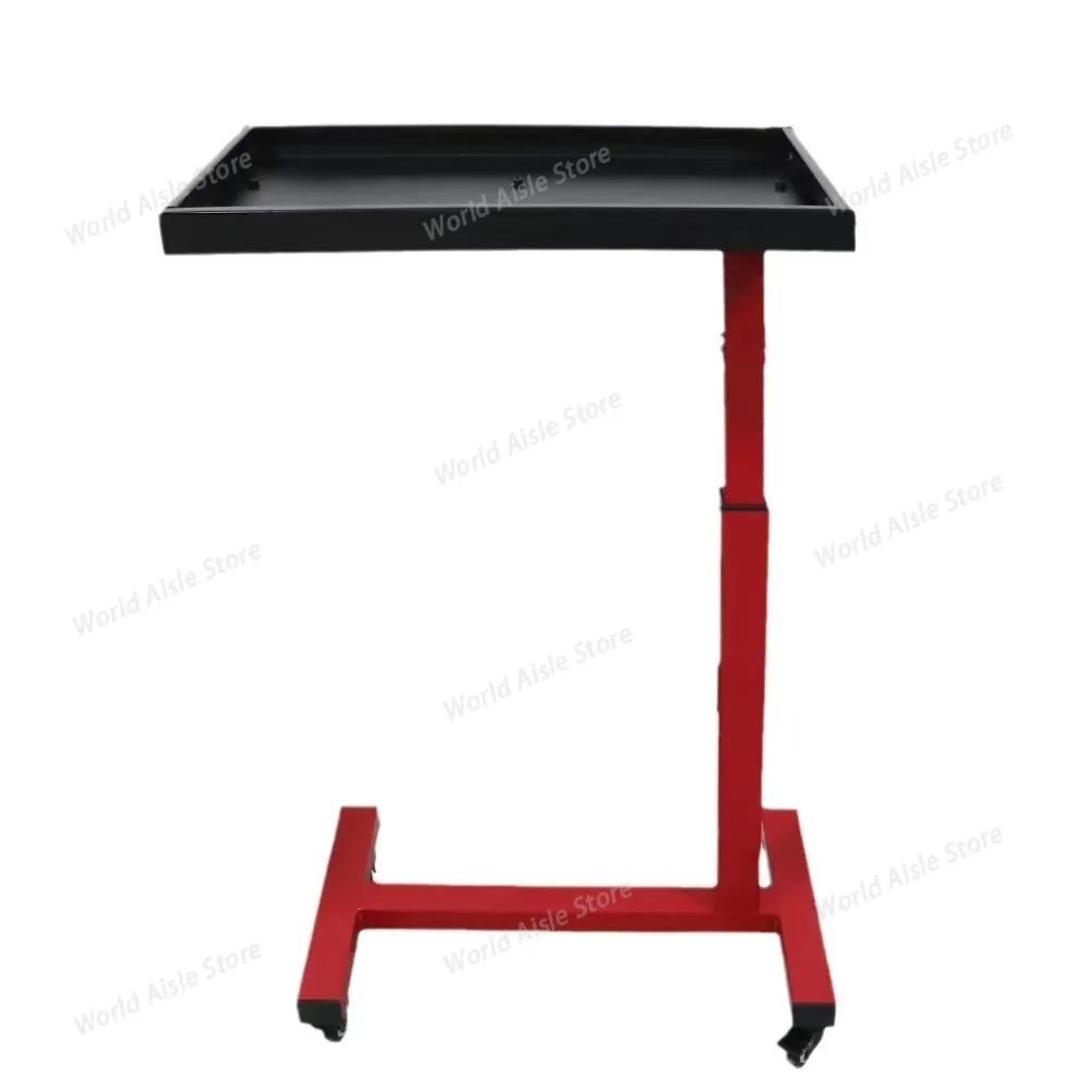 Car Maintenance Workbench Toolbox Tool Cart with Mute Wheels Workshop Holder Cabinet Garage Workbench Adjustable Tray