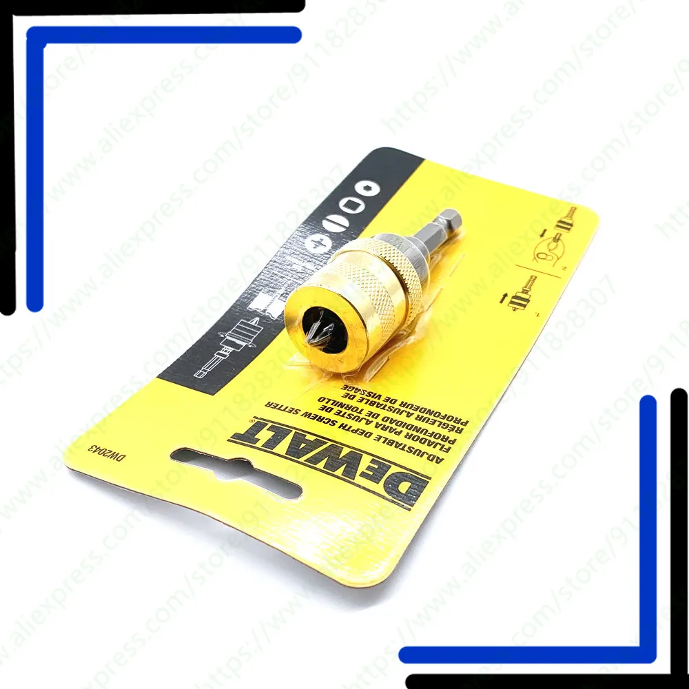 DEWALT d2043 1/4in hexagonal ajustable tornillo de ajuste de profundidad destornillador de profundidad accesorios de herramienta eléctrica