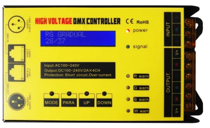 high-pressure Led Strip Controller AC220V  DMX512 RGB RGBW Led Controller ; For Rgbw Led 2835 5070 Strip