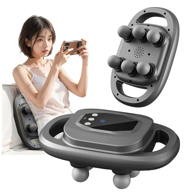 

l # for Fascia Gun Six-head Massage Gun High Frequency Vibration Body masajeador Waist Back Massager Thigh Calf Massager Gun