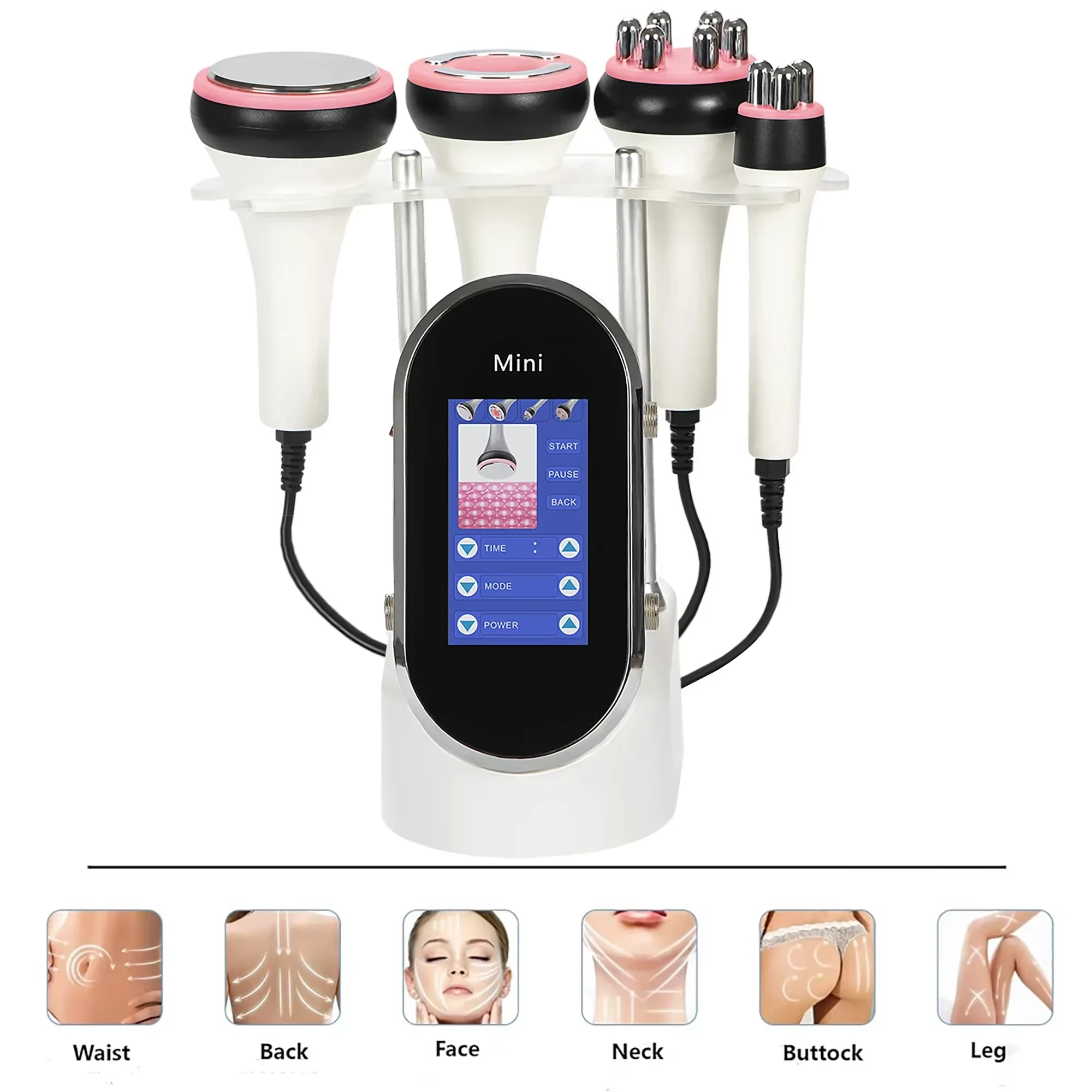 Machine amincissante ultrasonique à Cavitation radiofréquence 4 en 1, 40K, élimination des rides, perte de poids, raffermissement de la peau, outil de beauté du visage