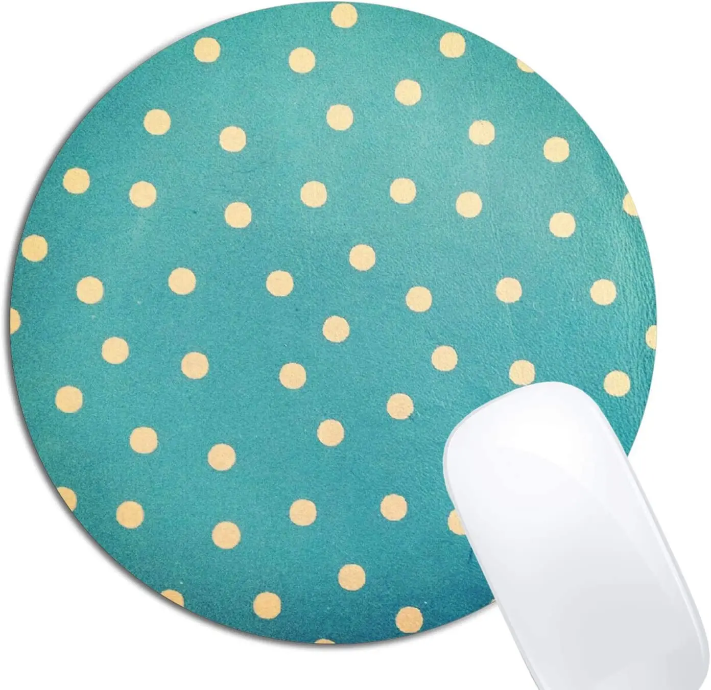 

Gold Polka Dots Mouse Pad Round Non-Slip Rubber Mousepad Laptop Office Computer Decor Cute Desk Accessorie Design Mouse Pad