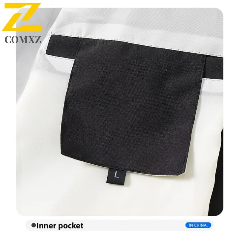 COMXZ 2025 Men Outdoor Sport Baseball Jacket Lightw Luxurious Camping Jackets Leisure Comfort Lightweight Trendy Versatile Coat