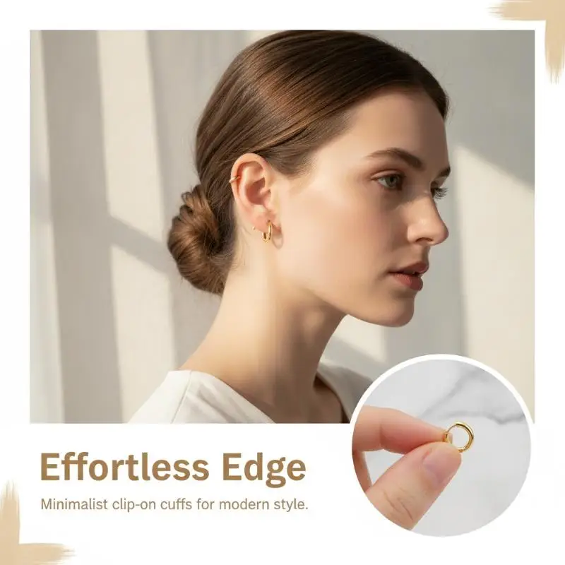 2Pcs Minimalist Gold Silver Hoop Earrings With Hypoallergenic Metal And Various Sizes Perfect For Daily Wear And Special Events