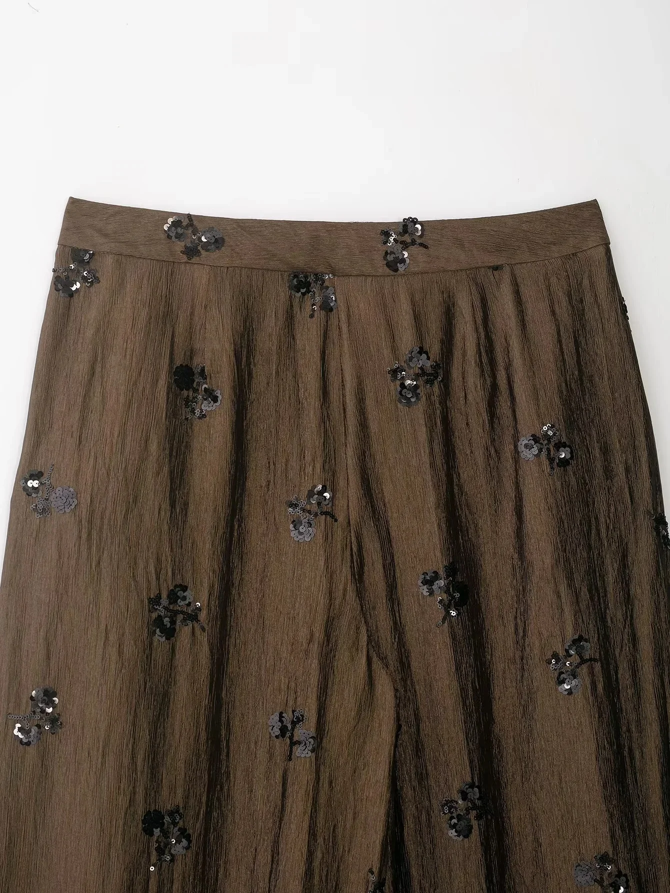 KONDALA Vintage Sexy Chic Damen-Hosenanzug Rückenfreies Pailletten-Neckholder-Top Lange Weite Hose Mode 2026 Frühling Sommer Strandanzug – Detail 22