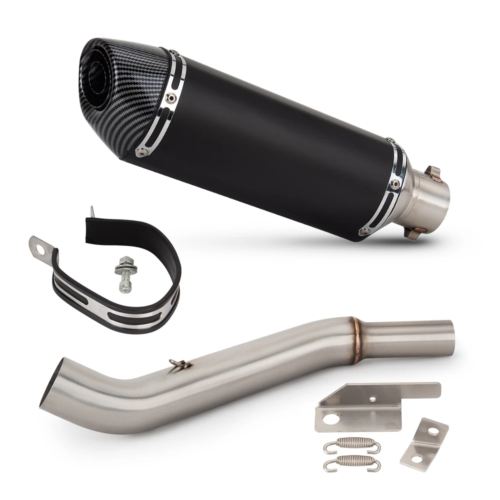Motorcycle Exhaust System Slip on Line with DB Killer Muffler For Bajaj NS200 RS200 Pulsar 160 Pulsar 200 NS160 Dominar 400