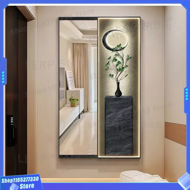 Modern Minimalist Wall Art with Hidden Full Length Mirror Decorative Painting for Living Room Bedroom Home Decoration New