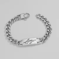Kpop Group Team Leader Bang Chan Design Bracelet Chain logo Trendy letter Bracelets For Fans Approximately 18CM in lengh 2