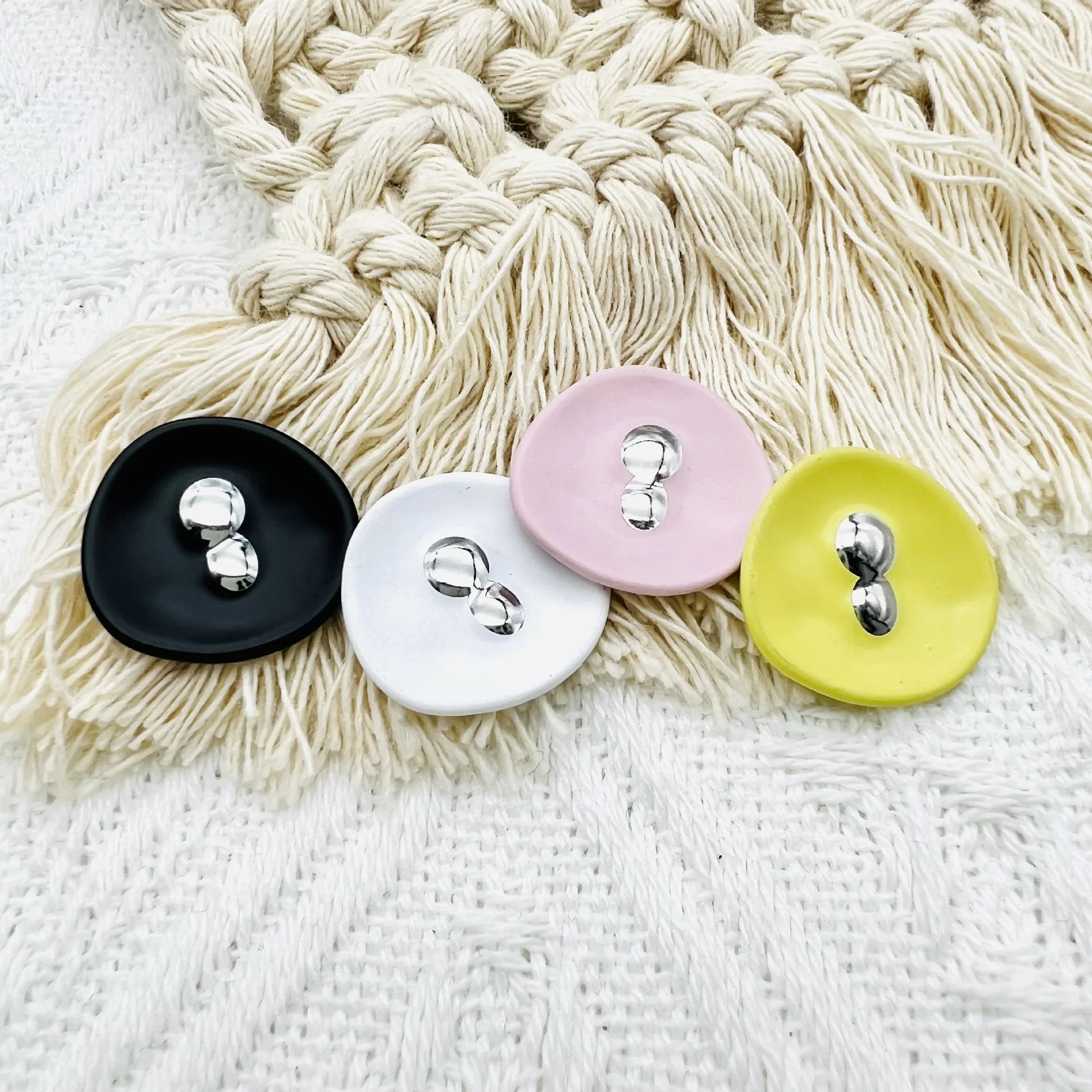 10Pcs Fashion Colourful Irregular Metal Shank Button Sewing Scrapbooking Clothing Replace Handmade Crafts Decoration Buttons