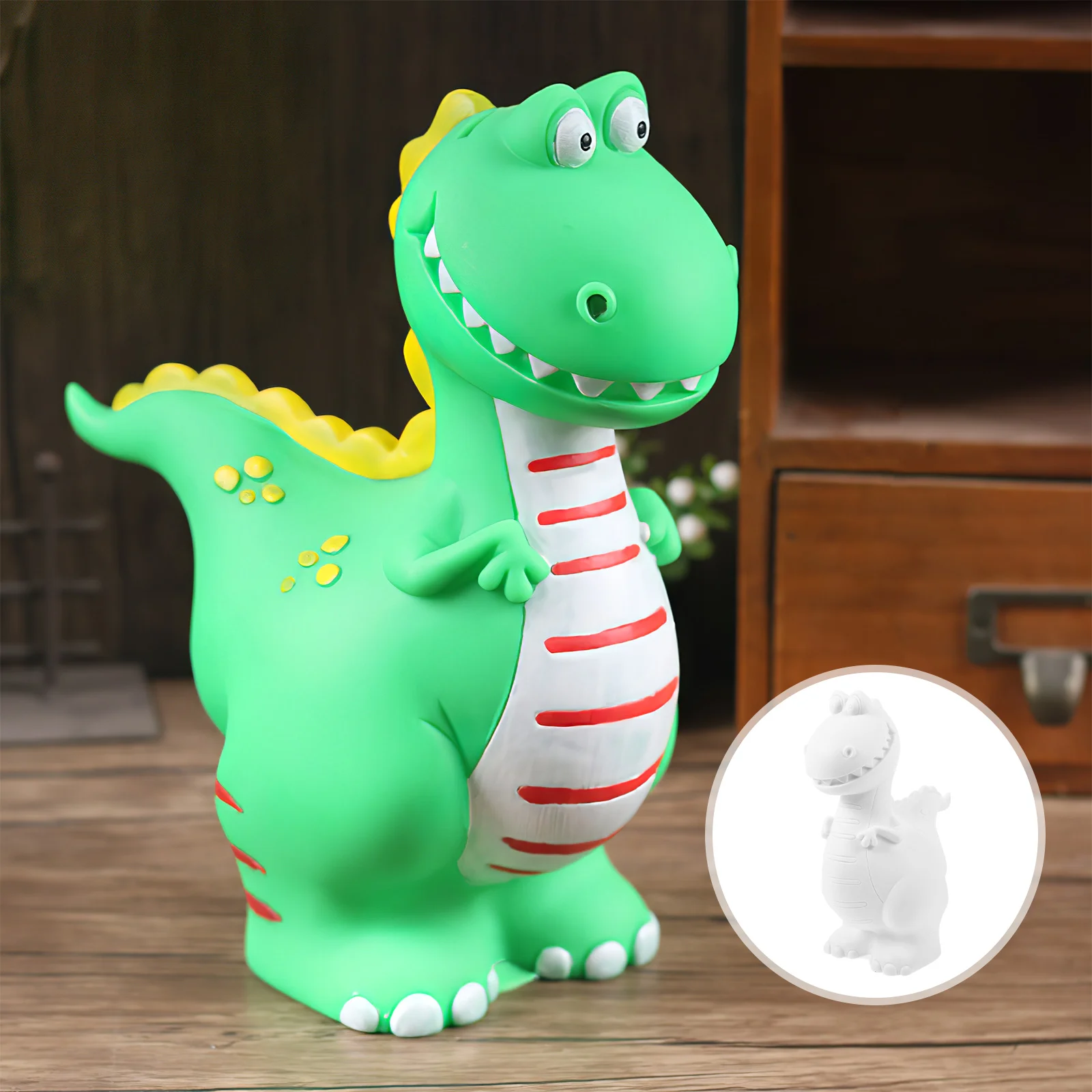 

Unpainted Dinosaur Figurine Diy Dinosaur Craft Supplies Unfinished Dinosaur Model Vinyl Dinosaur Sculpture Coloring Toys