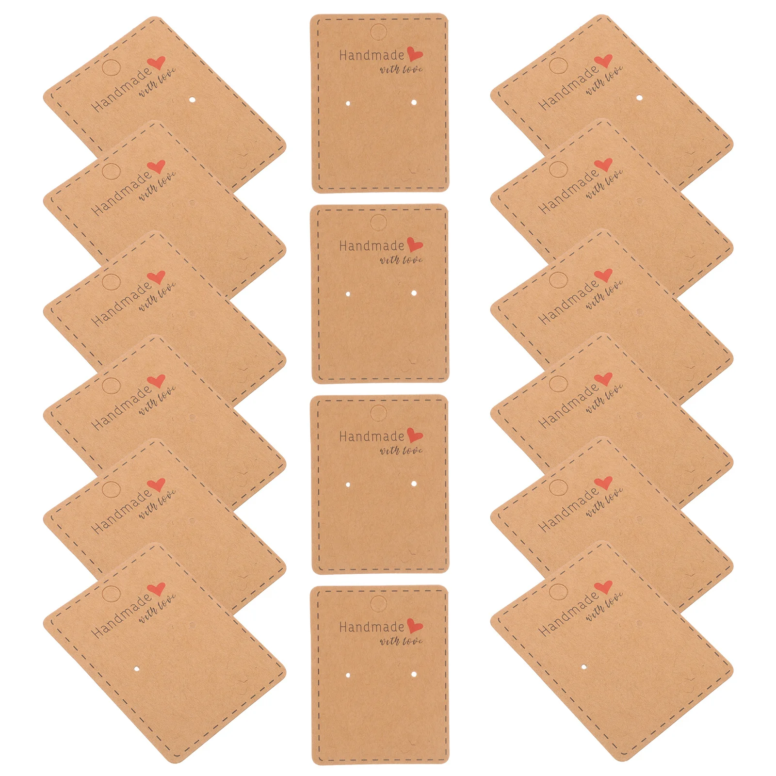 

100 шт. картонных держателей для серег, органайзер для ювелирных изделий, заготовки для самостоятельного оформления, этикетки для упаковки и демонстрации серег-гвоздиков