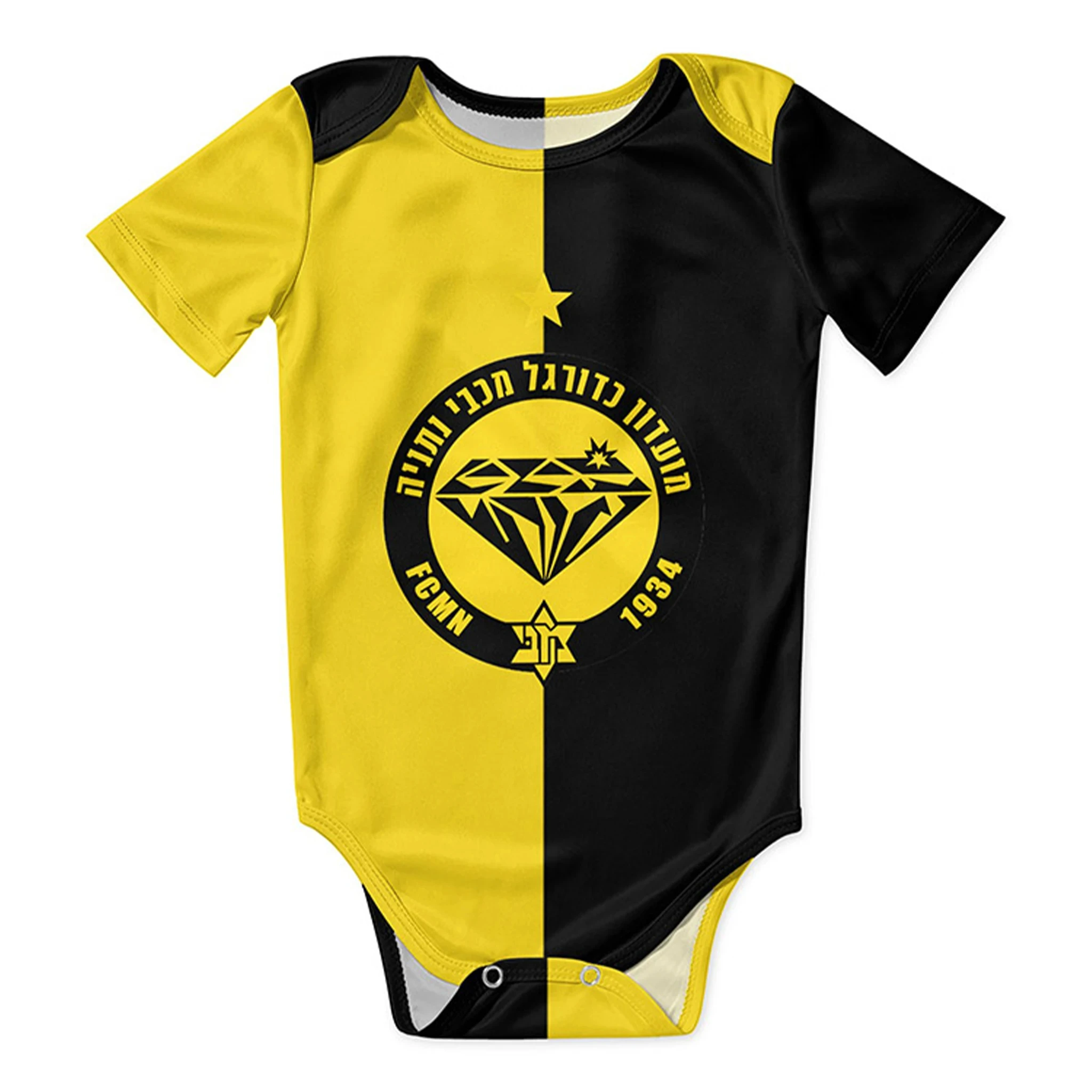 Maccabi Netanya Baby Bodysuit Unisex Shirt Newborn Onesie Boy Girl Undershirt Outfit Baby Romper