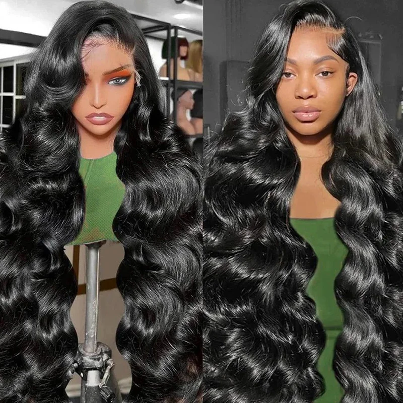 

40 Inch 250 Density Body Wave 13x4 13x6 HD Lace Front Wig Pre Plucked 360 Loose Wave Lace Frontal Wigs Human Hair Wig For Women