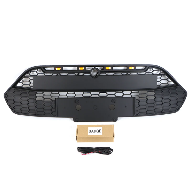 2012-2018 Other Accessories Black ABS Car Front Grille With LED Light Fits for  TRANSIT CONNECT WAGON EURO
