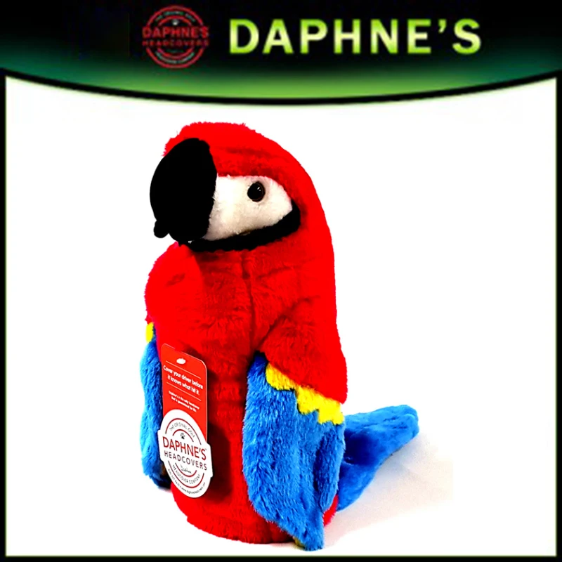 American Golf Cartoon Parrot Plush Cute Rod Cover No.1 Wooden Rod Cover Golf Head Cover Protective Cover