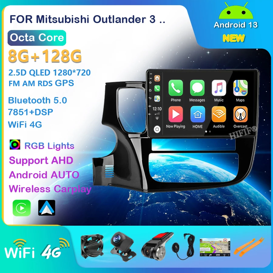 

Carplay DSP IPS For Mitsubishi Outlander 3 GF0W GG0W 2012 - 2018 Car Radio Multimedia Video Player Navigation No 2din 2 din