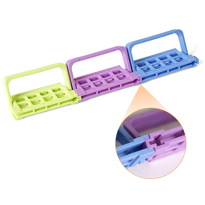 

8 Holes Root Canal File Block Holder Dental Endo Files Holder Dispenser Endodontic Drill Stand For Endo Files Disinfection Box