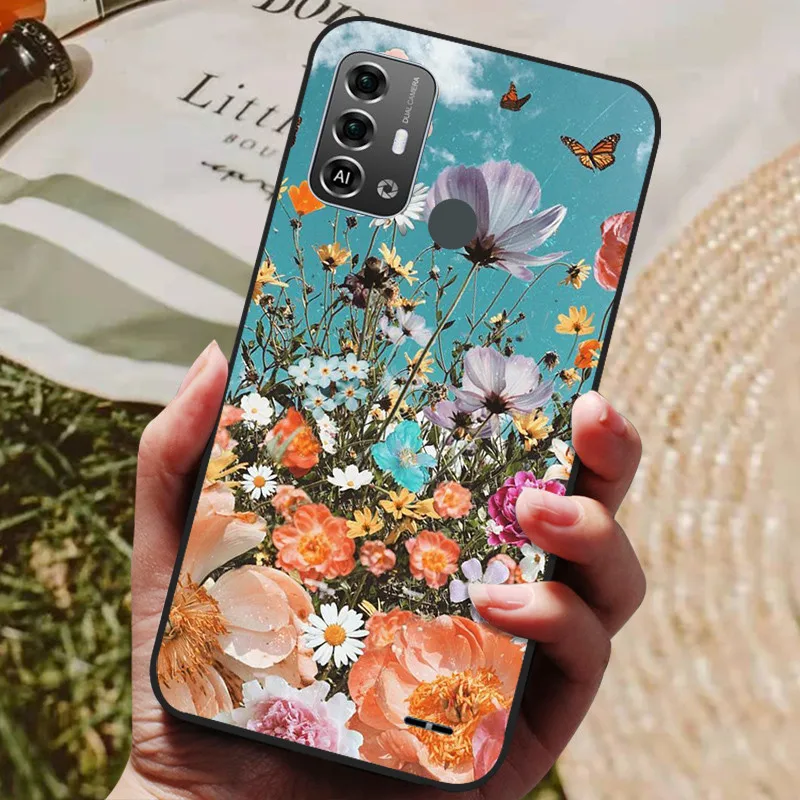 For ZTE Blade A53 Pro Case Shockproof Flower Back Cover For ZTE Blade A53 Pro astronaut Soft Silicone Phone Fundas Bumper A53Pro