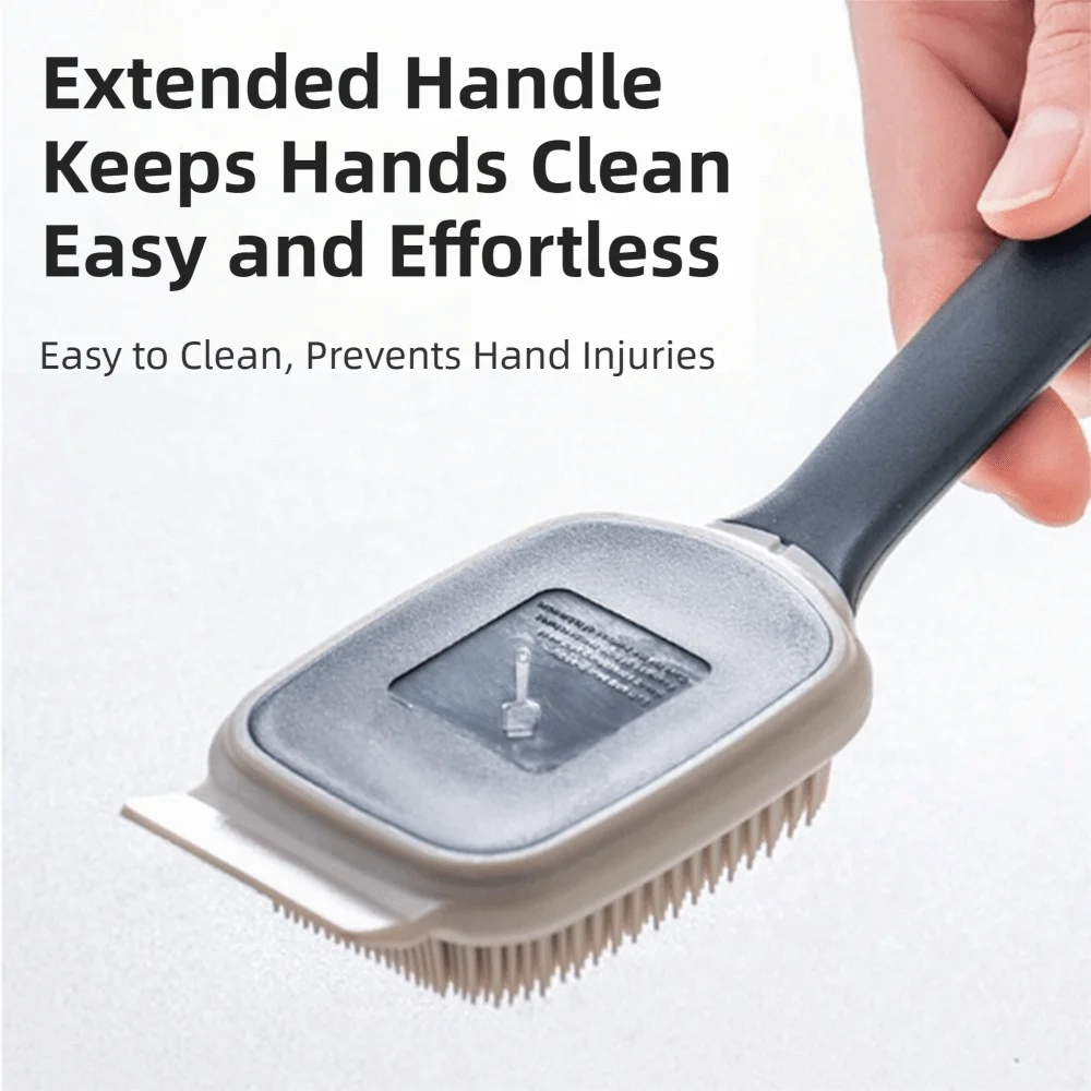 

Щетка для мытья посуды с длинной ручкой, антикоррозийная, удобная, прочная, эргономичная, для чистки кастрюль и удаления жира