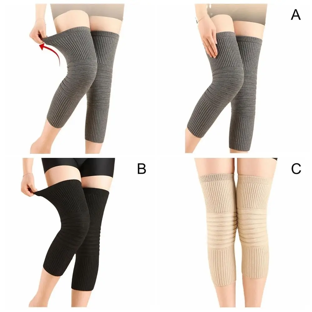 Light Wool Wool Knee Pads Camel Thick Keep Warm Knee Protector Protective Gear M-XL Thick Cashmere Kneepad Cold