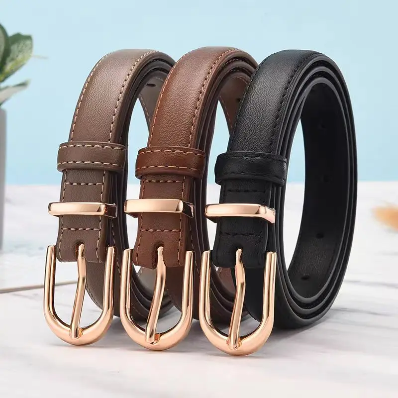 

Women Fashion Waist Decoration Versatile Leather Belt Casual Luxury Design Accessories for Clothing Jeans Waistband Girl Gifts