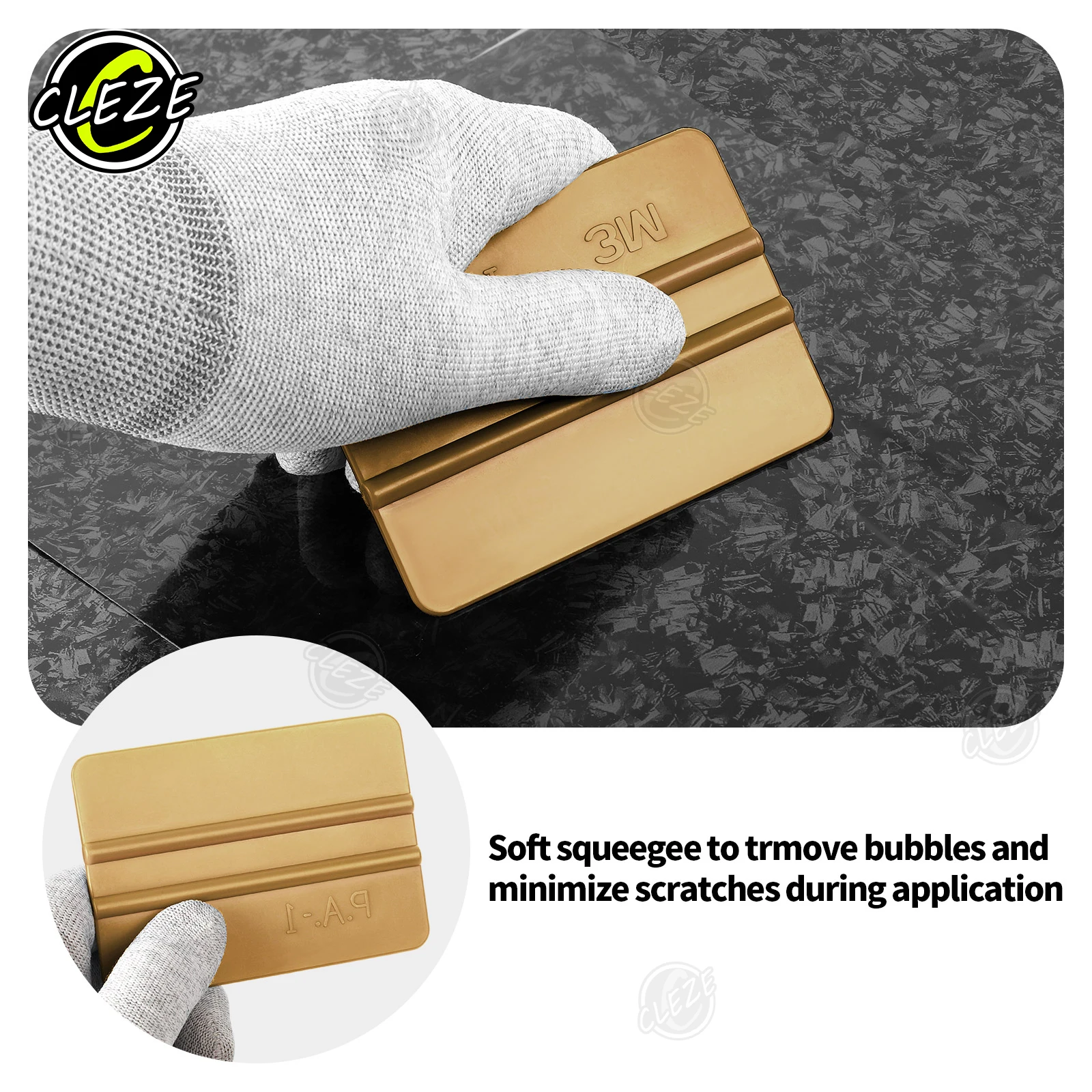 Рисунок 6 - пластиковый золотой скребок виниловая