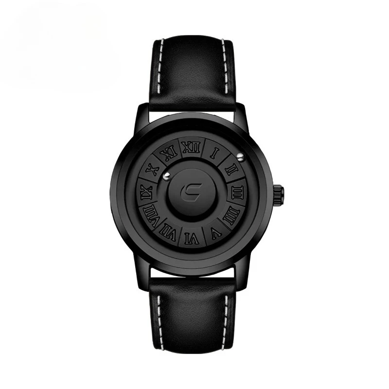 

Cool magnetic levitation ball watch black technology sense creative personality fashion concept