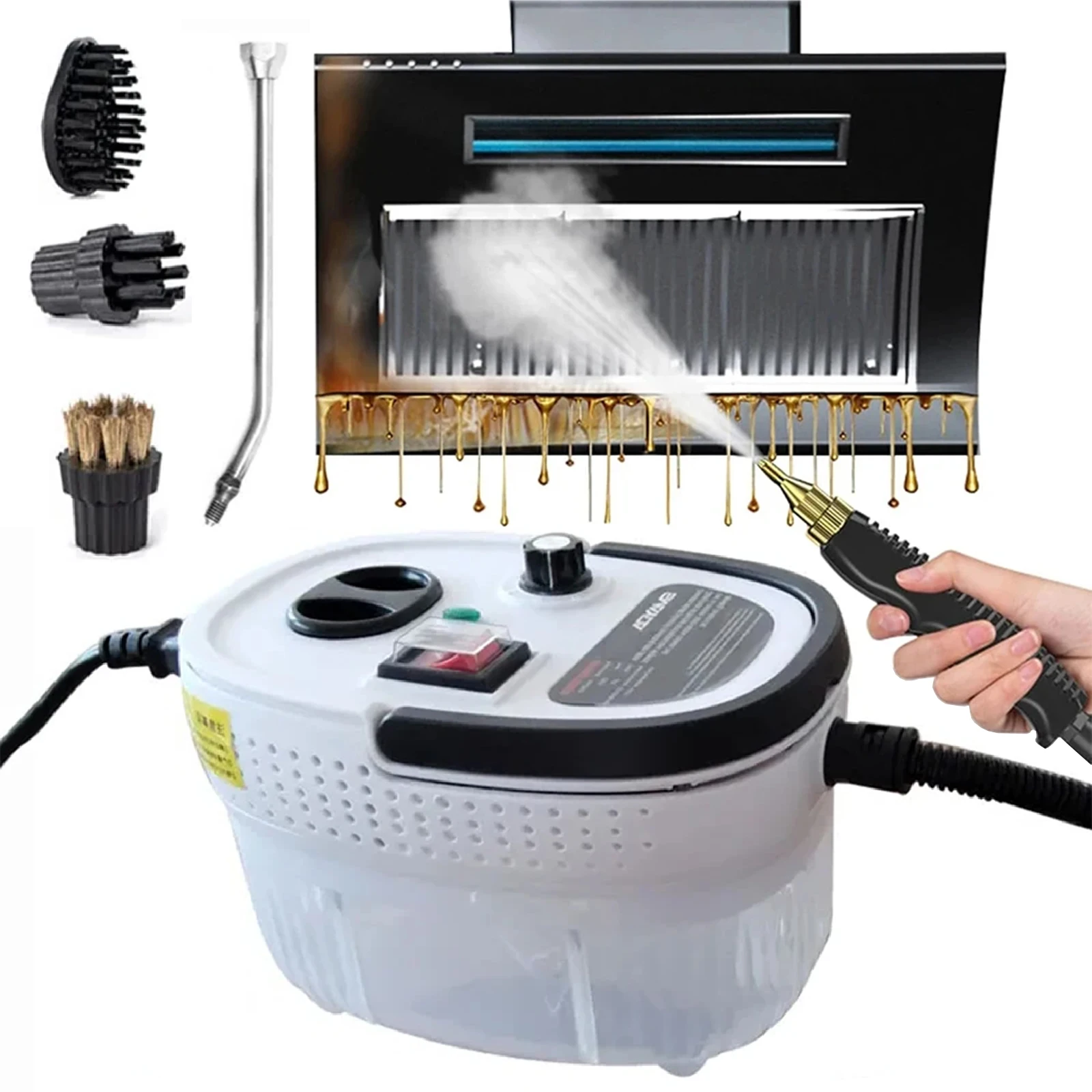 MicroData 2500W High Pressure Steam Cleaner, Kitchen and Household Steam Cleaners, Bathroom Cleaning Steam Cleaner