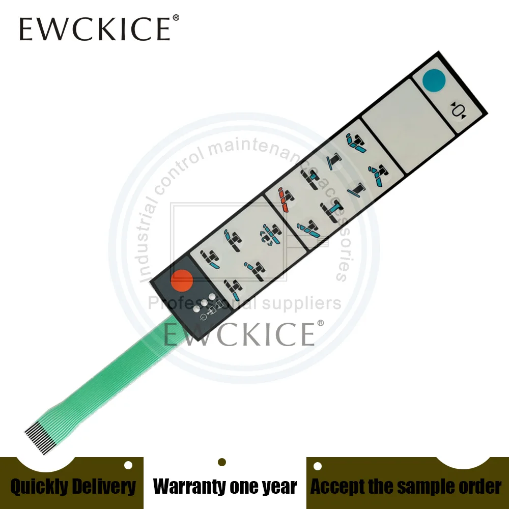 Imagem -06 - Hmi Plc Membrana Interruptor Teclado Numérico Ref1411554 Novo