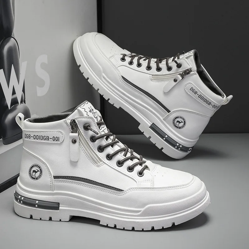 

Men's shoes 2025 new spring Korean version sports workwear shoes men's versatile thick soled wear-resistant labor protection sho