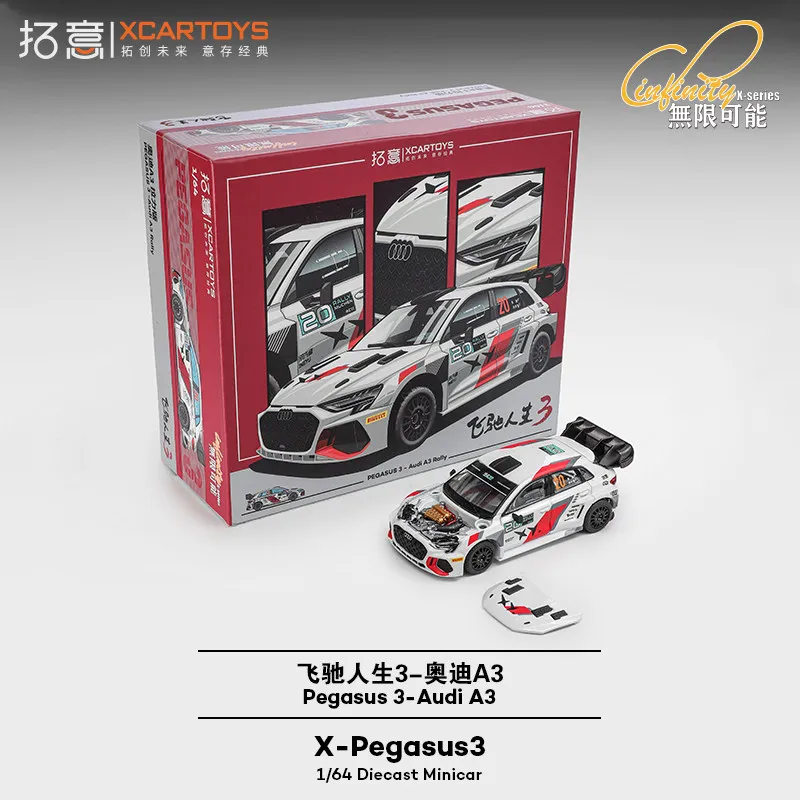 

Новинка Tuiyi - Модель гоночного автомобиля Audi A3 Fast Life 3 из сплава, масштаб 1/64, коллекционная модель для демонстрации