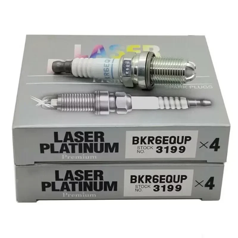 

4/6PCS 3199 BKR6EQUP Spark Plug for BMW E39 E46 E60 E53 E66 320i 525i 540i X3 X5 MINI R50 R53 Audi A6 A8 VW Passat Volvo S60 V70